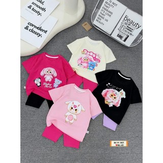 10-30kg Bộ cotton HN baby three mix quần legging nhiều màu