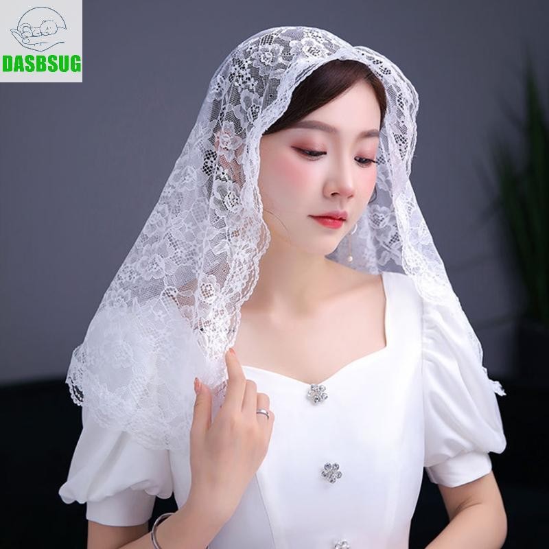 Dasbsug Ren Mantilla Nhà thờ Công giáo Khăn che đầu cho cô dâu
