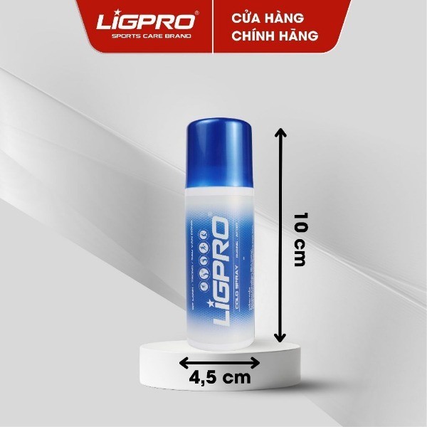 Xịt lạnh giảm đau thảo dược LIGPRO Giảm đau chấn thương thể thao Giảm đau cơ hiệu quả 160ml thethaochinhhang