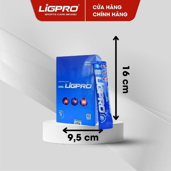 Thực phẩm bổ sung gel xương khớp LIGPRO 20 Gói x 25ml Bổ sung gel xương khớp khi vận động thể thao thethaochinhhang