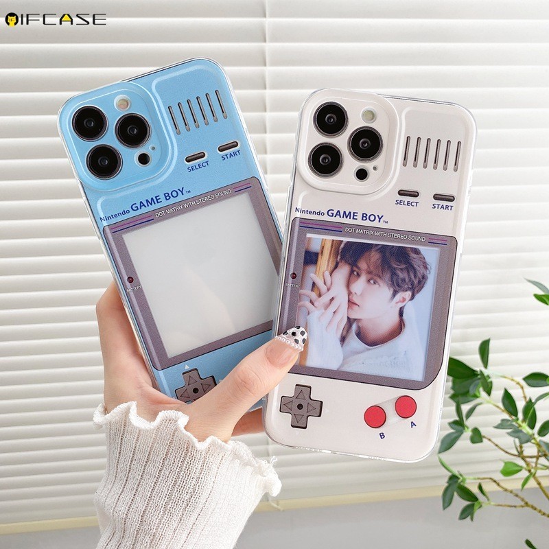 Dành Cho Realme GT 5G GT Neo 2 2T 3 3T GT2 5 3 Pro 5s 5i Vỏ Điện Thoại Ngộ nghĩnh Bảng Điều Khiển Trò Chơi Đặt Thẻ Khung Ảnh Sáng Tạo Dễ Thương Trong Suốt Vỏ Silicon Mềm Trong Suốt