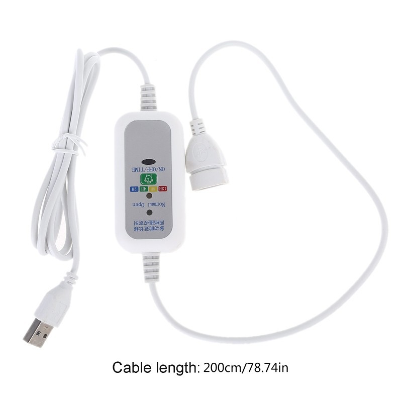 Cáp hẹn giờ mở rộng USB HIk 5V cho quạt trần USB Đèn LED để bàn USB 1 5m