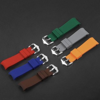 Dây đeo đồng hồ silicon cong cho Seiko Diver Dây đeo đồng hồ cao su Arc End cho đồng hồ nam Vòng tay nữ Dây đeo đồng hồ lặn thay thế 18mm 19mm 20mm 21mm 22mm 24mm