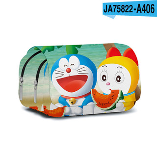 GC9 Doremon Hoạt Hình Dễ Thương Anime Hai Lớp Hộp Đựng Bút Chì Học Sinh Lưu Trữ In Dung Tích Lớn Túi Văn Phòng Phẩm