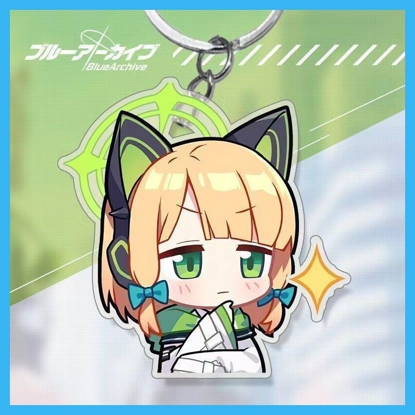Móc Khóa Acrylic Xanh Lưu Trữ Takanashi Hoshino Sunaokami Shiroko Sorasaki Hina Izayoi Nonomi Blue File Azure File