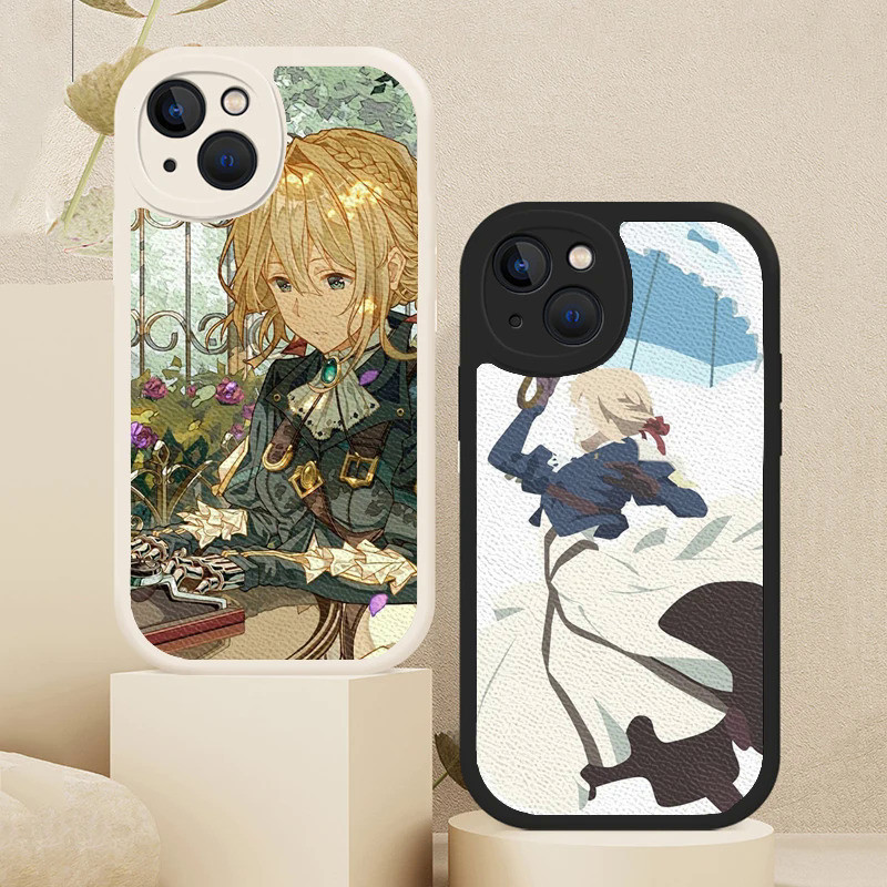 Ốp Điện Thoại TP-1 Violet Evergarden Cho iPhone 17,15 14 12 11 13 Pro Max Mini 7 8 Plus SE 2020 X XS XR Vỏ Da Cừu 0728