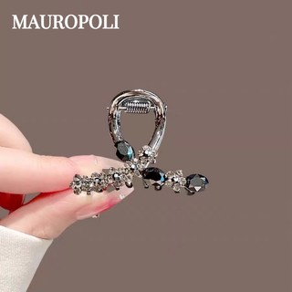 Mauropoli [Sẵn Sàng] Kẹp Tóc Cao Cấp Nữ Kim Cương Giả Hoa Cá Mập Kẹp Kẹp Kim Loại Nhỏ Đầu Nửa Đầu Tóc Mũ Đội Đầu