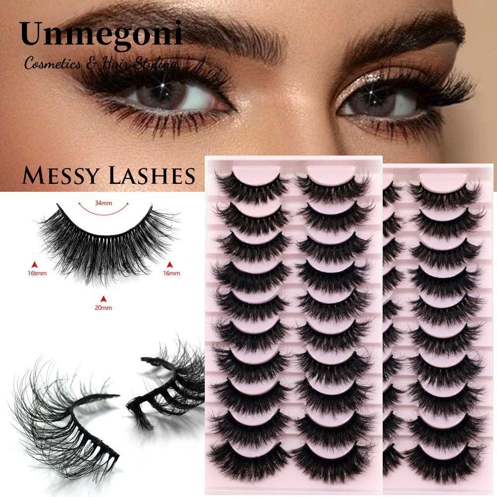 10 Đôi Mắt Giả Dụng Cụ Nối Mi Đa Lớp Lộn Xộn Kịch Tính Dài Dày | Shopee ...