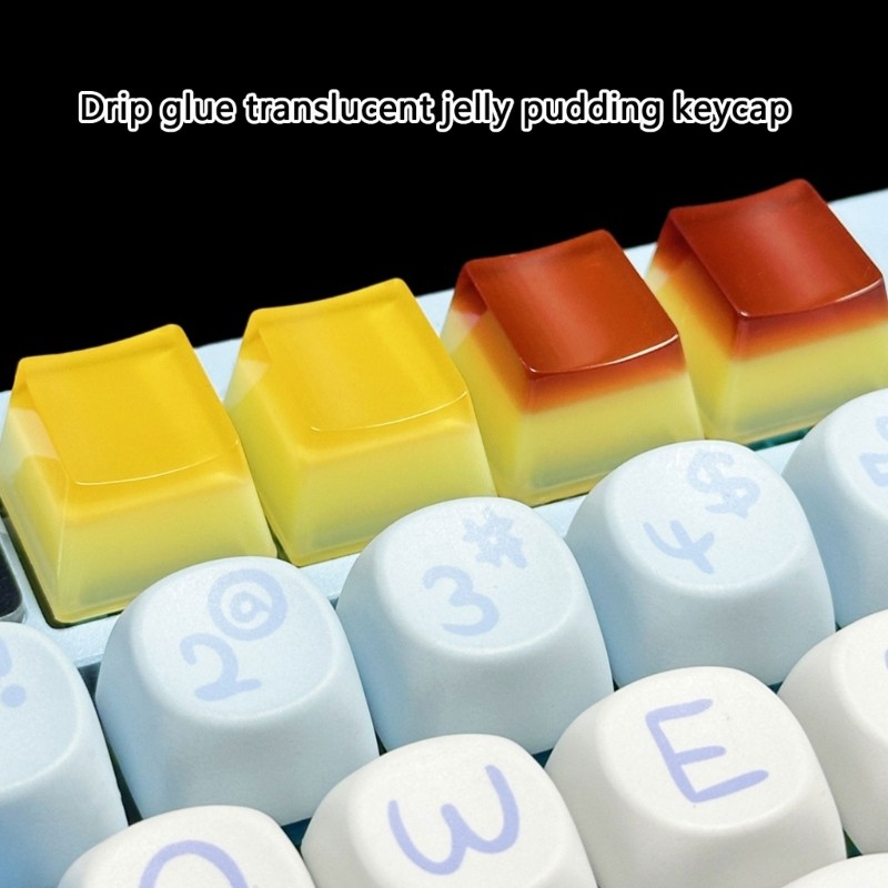 [3C] 3D Jelly Backlit Shine Through Keycaps Bàn phím cơ Pudding Nhựa ...