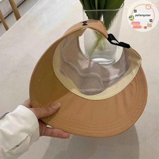 Pufangstar Mùa Hè Rộng Vành Sunhat Nữ Mũ Chống Nắng Có Thể Gập Lại Có Thể Điều Chỉnh Ngoài Trời Mũ Xô Đi Biển Chống Tia UV Tấm Che Người Cá Mũ Đuôi Ngựa VN