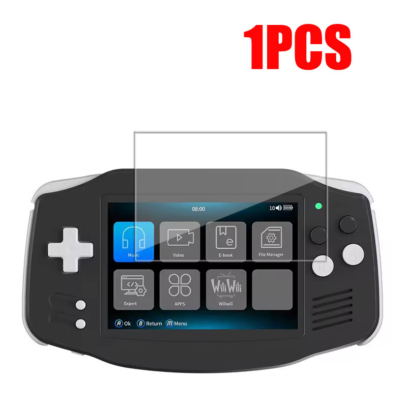 Kính + Túi Cho RG34XX Bảo Vệ Màn Hình Kính Cường Lực Phim EVA Di Động Cho ANBERNIC RG 34XX Bảo Vệ Phụ Kiện