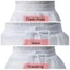 GAVESTO Girls Petticoat Crinoline, Váy Crinoline ngắn màu trắng, Phụ kiện đám cưới 1 / 2 / 3 Vòng hoa Phụ kiện váy trẻ em