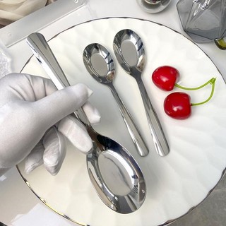 ( M3 giá ưu đãi ) combo 10 muỗng ăn cơm ăn súp dáy tròn M3 inox 304 có 3 size nhỏ trung lớn loại tốt