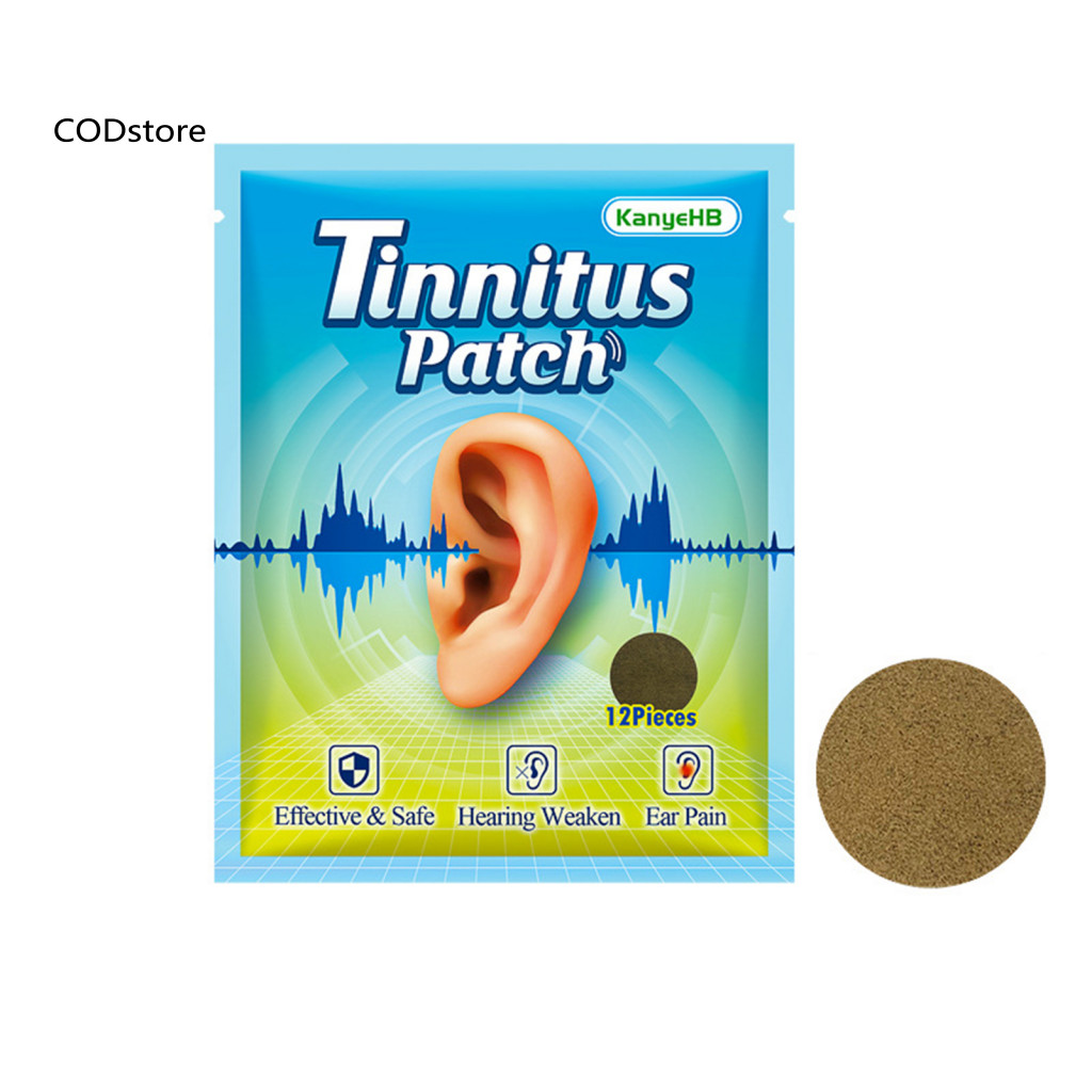 Kdc 12 Cái / bộ Miếng Dán ù tai Giảm Đau Đầu Khả Năng Hiệu Suất Cao Siêu Mỏng Thạch Cao ù tai Mất Thính Lực Miếng Dán Để Giảm Ẩm