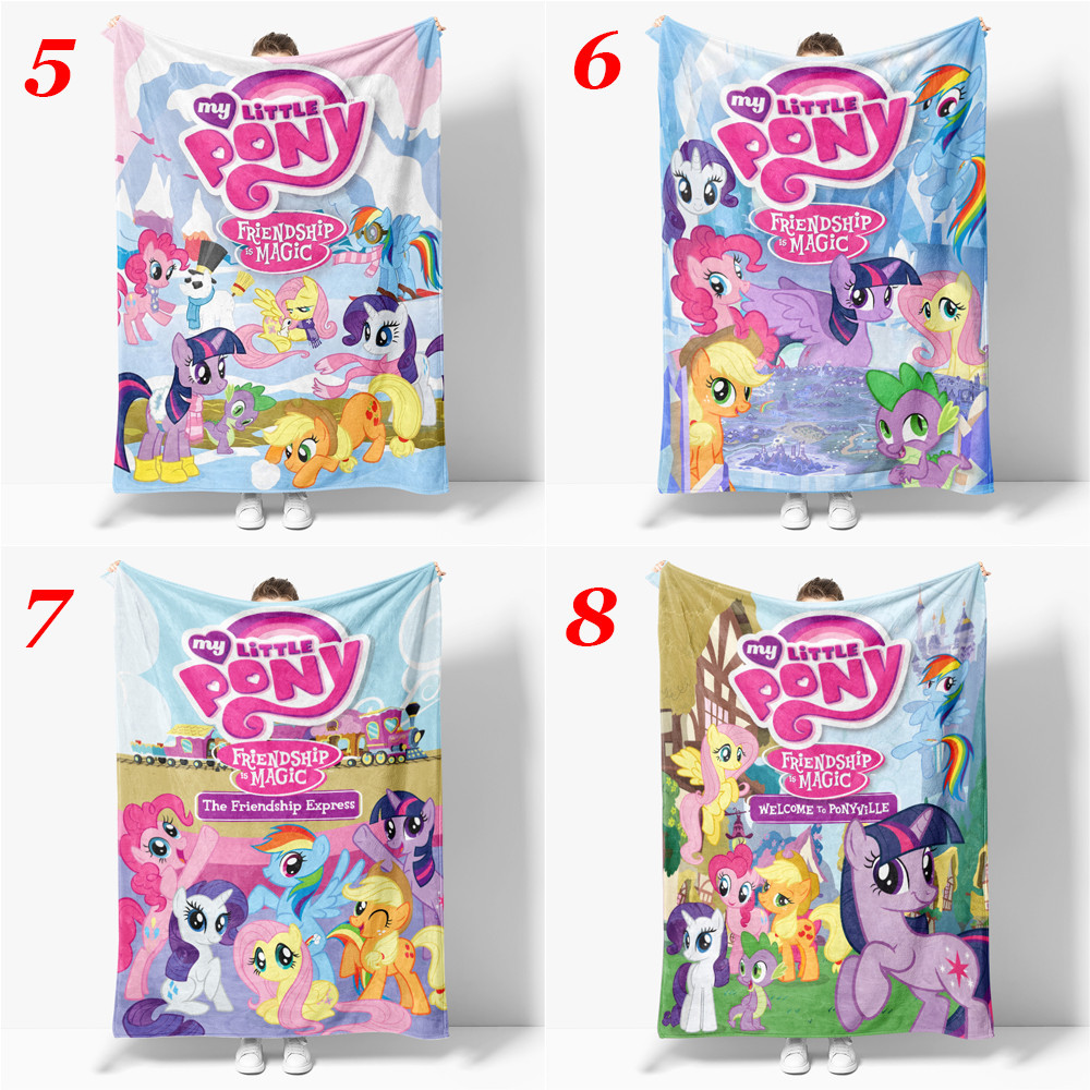 Chăn flannel Đơn Điều Hòa Không Khí 4 Kích Thước Nhỏ my little pony: friendship is magic