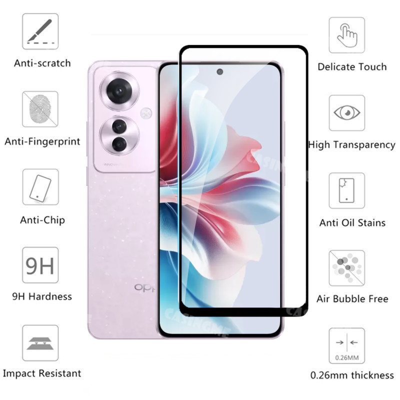 Oppo Reno11 F 5G 2in1 Phim Bảo Vệ Màn Hình Điện Thoại Trong Suốt Bảo Vệ Màn Hình Cho Oppo Reno11F Reno 12F 11F Reno12 11 F F F11 OppoReno11F 5G 2024 Kính Cường Lực Ống Kính Máy Ảnh