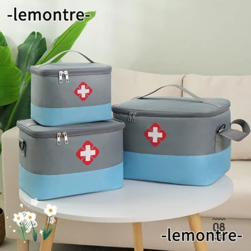 Túi đựng thuốc LEMONTRE, Bộ dụng cụ khẩn cấp y tế nhiều lỗ dung tích lớn, Bộ dụng cụ sơ cứu bảo quản thuốc di động đa chức năng Du lịch ngoài trời