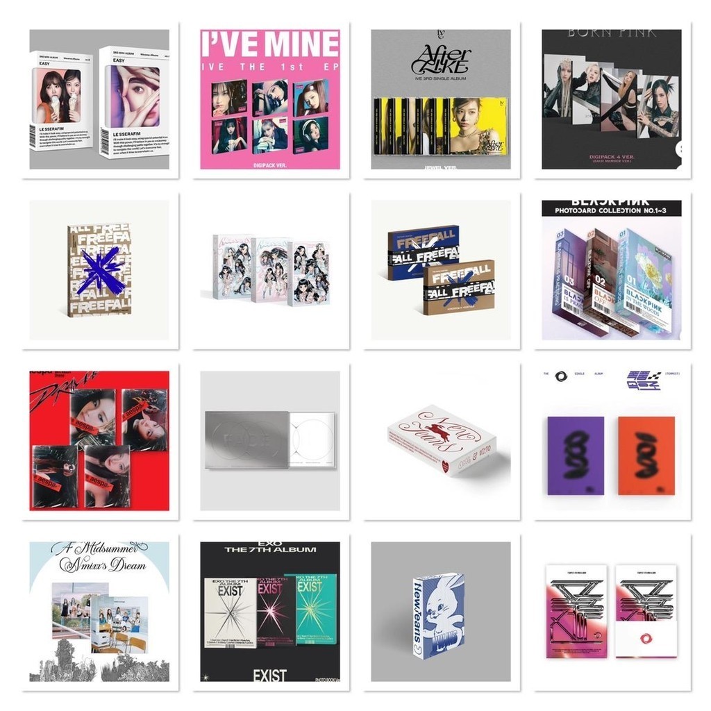 Hộp quà album, goods, merch nguyên seal của các nhóm nhạc Kpop | Shopee ...
