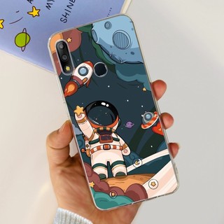 Ốp Lưng Cho Asus Zenfone Max Pro (M2) ZB631KL ZB633KL X01BDA X01AD X01BD Vỏ Mềm Trong Suốt Phi Hành Gia Hoa Phổ Biến