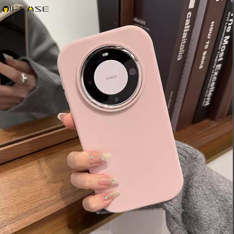 Dành Cho Honor X9A X9B X50 X50i X40 X40i GT X30 X30i Magic 6 Pro 4 Lite Vỏ Điện Thoại ins Hình Bầu Dục Dễ Thương Mạ Tròn Kẹo Màu Trơn Mờ Mờ Mờ Vỏ Silicon Mềm Vỏ