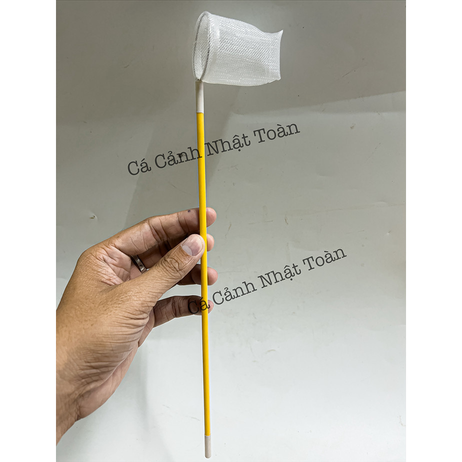 Vợt Vợt Tép Lưới Nano Định Hình (Không Gập Lưới, An Toàn Cho Tép) Dài 32cm