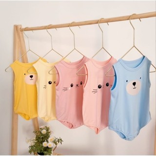 Body hè 3 lỗ BUNNY chất cotton lụa siêu mềm mát mịn cho bé 4-10kg-Form rộng