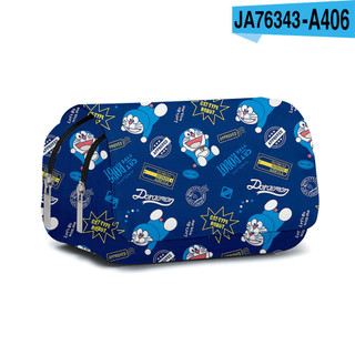 GC9 Doremon Hoạt Hình Dễ Thương Anime Hai Lớp Hộp Đựng Bút Chì Học Sinh Lưu Trữ In Dung Tích Lớn Túi Văn Phòng Phẩm
