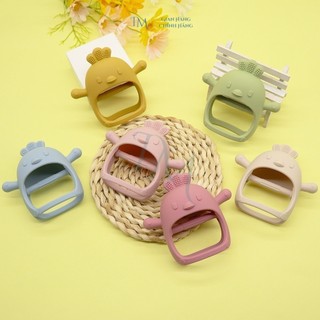 Đồ Chơi Gặm Nướu Chất Liệu Silicone Bunnies Thiết Kế Dày Dặn Hình Gà Con Dễ Thương Chống Rách An Toàn Dễ Vệ Sinh