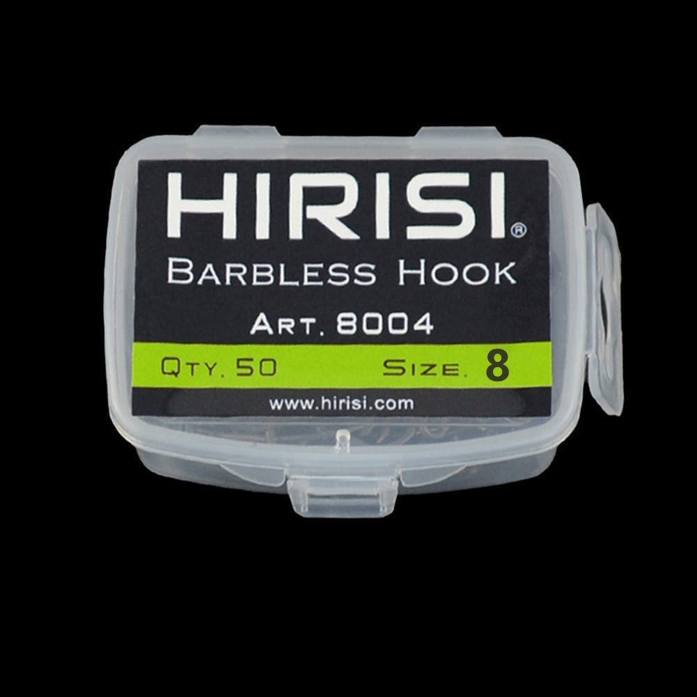 Secl 50 Cái / hộp Thép Carbon Cao Cong Shank Cá chép Móc Câu Cá Barbless Fishhooks