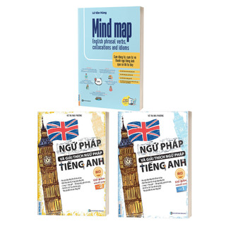 Sách - Combo Ngữ Pháp Và Giải Thích Ngữ Pháp Tiếng Anh 80/20 (Tập 1 + Tập 2) và MindMap Cụm động từ tiếng Anh MCBooks