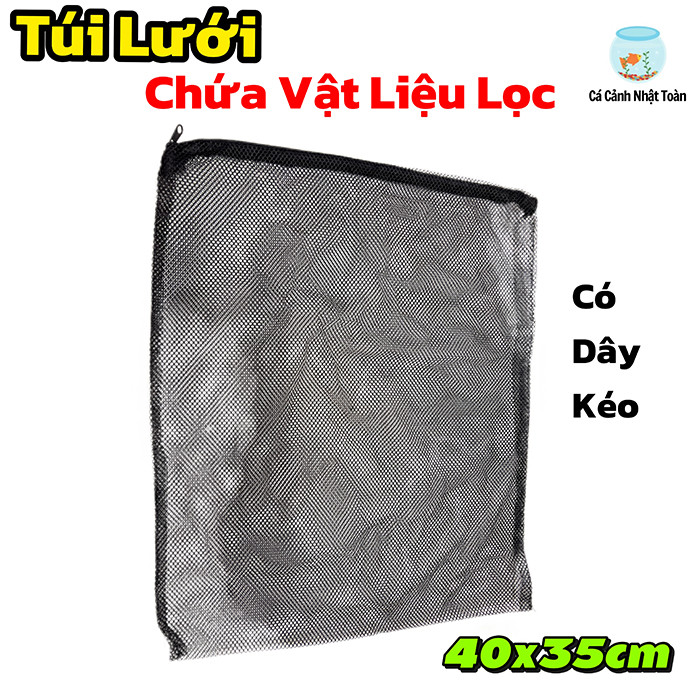 Túi Lưới Đen Chứa Vật Liệu Lọc (40x30cm) (1 túi)