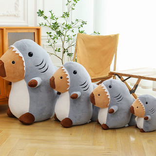 Kapibara Búp bê Capybara biến hình cá mập dễ thương Gối sang trọng