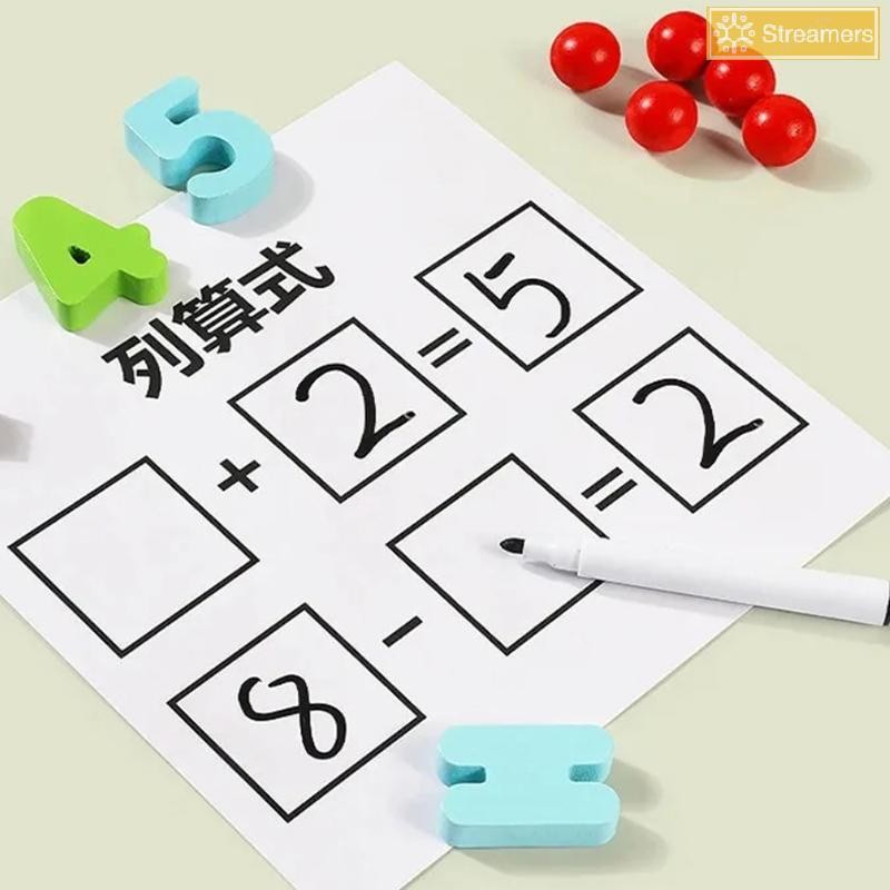 Streamers Montessori Toán Đồ Chơi Bằng Gỗ Bổ Sung Trợ Giảng Dạy Mầm Non Học Tập Giáo Dục Đồ Chơi Màu Hạt Phân Loại Ban Dành Cho Trẻ Em Mới