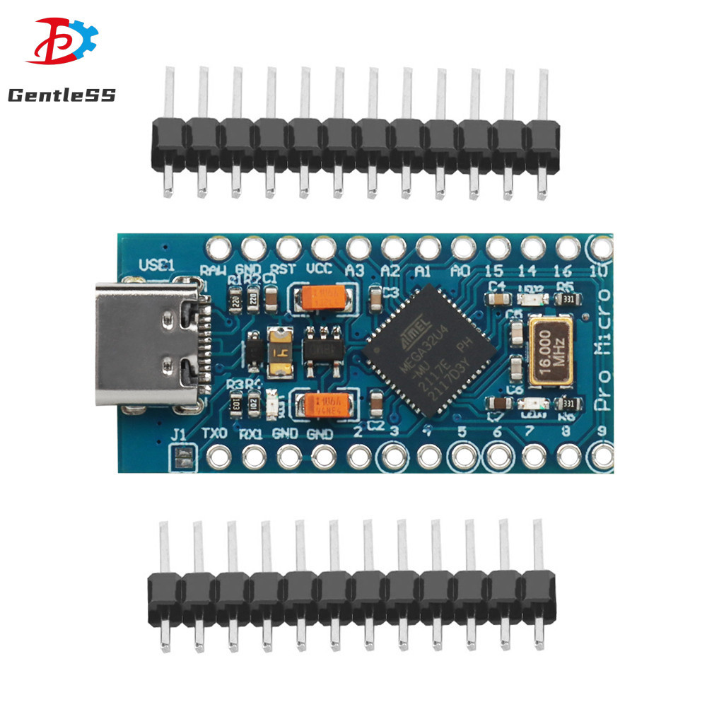 Pro Micro ATMEGA32U4 5V Board 16 MHz Crystal Oscillator TYPE-C Giao ...