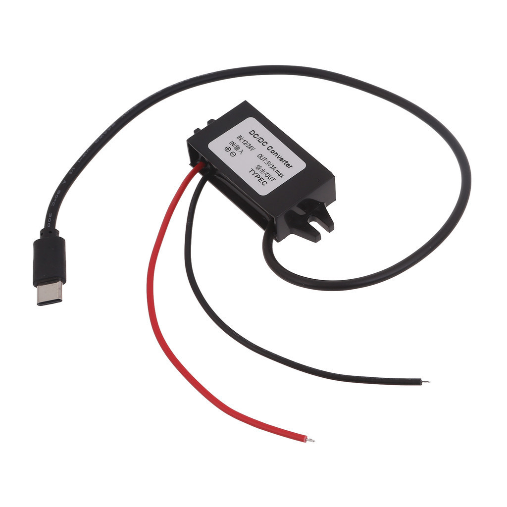 Tầm Nhìn 12V Sang 5V 3A DCDC DCDC Bước Xuống Bộ Chuyển Đổi Type-C USB Buckk Nguồn Điện Điều Chỉnh Điện Áp Xe Bộ Chuyển Đổi Nguồn Điện