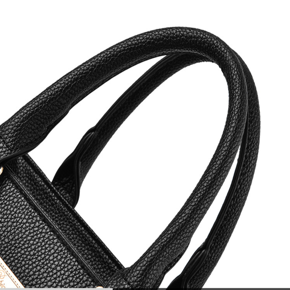 Túi đeo vai HOBBYIN, Túi xách bằng da dung tích lớn, Túi xách có túi mở bằng vải Polyester thông thường