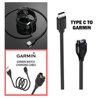 Loại C / Loại USB Garmin Sạc Đồng Hồ Thông Minh Cáp Sạc Cho Vivoactiv 3 4 5 6 / Venu 4 4s 3 3S Sq 2 / bản năng / 165 255 265 945 965 245 645 570 970