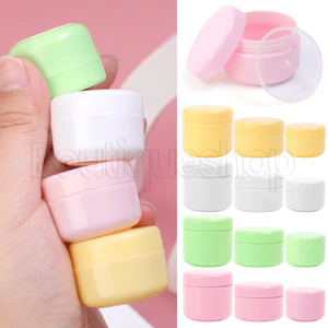 Hộp đựng mỹ phẩm dưỡng da mặt du lịch - Lọ nhựa có nắp đậy - Chai rỗng kem mặt - Bình trang điểm bằng nhựa - dùng cho muối tắm Bột mỹ phẩm - Bảo quản hạt