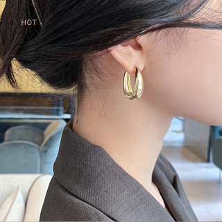 Julyhot 1 Cặp Bông Tai Vòng Nhỏ Phong Cách Cổ Điển Màu Vàng Đơn Giản Tinh Tế Bông Tai Hình Chữ U Cho Bé Gái Quà Tặng Phụ Kiện Trang Sức Đẹp Massivedeals