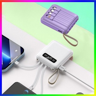 Đi kèm với cáp Power Bank 2000mAh Sạc nhanh Mini Nhỏ Dung lượng lớn Power Bank Quà tặng 4 trong 1