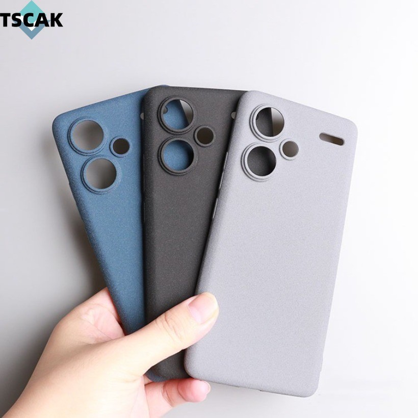 Dành Cho Redmi Note 13R 13 Pro + Redmi K70E 13C 12 K70 Pro K60 Ultra Chống Vân Tay Vỏ Đá Sa Thạch Mềm Mờ Mỏng TPU Vỏ Điện Thoại