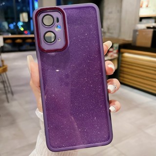 Ốp lưng OPPO A36 A76 A96 PESM10 CPH2375 CPH2333 Realme9i RMX3941 Phim bảo vệ ống kính máy ảnh gradient flash bột mạ điện Vỏ mềm trong suốt