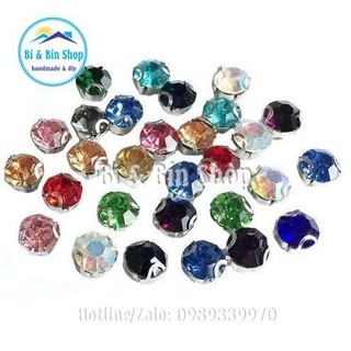 100 Viên Đá Đế S25-5,5mm Tròn 2D Hạt Pha Lê Đính kết Trang Phục, Làm Phụ Kiện Thời Trang