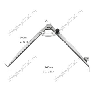 Công cụ Scribe chia cánh chính xác 8 Inch La bàn 200mm có giá đỡ bút chì cho hình học, gỗ, kim loại và da