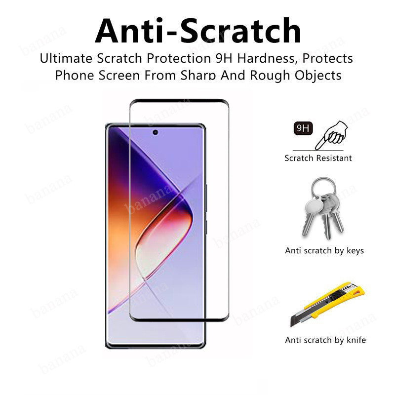 Phim thủy tinh 3 TRONG 1 Infinix Note 40 Pro 5GTempered Infinix Note 40 Pro Plus Note 40 Pro 4G Phim thủy tinh phủ toàn diện + Bảo vệ kính ống kính máy ảnh