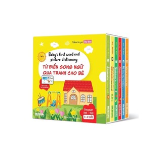 Từ điển song ngữ qua tranh cho bé - Baby's first words and picture dictionary - 6 cuốn