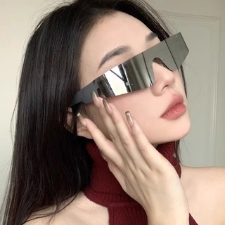 Thời Trang Độc Đáo Y2K Kính Mát Đi Xe Đạp Vintage Nam Nữ Bạc Phong Cách Mới Thể Thao Phổ Biến Kính Chống Tia Cực Tím