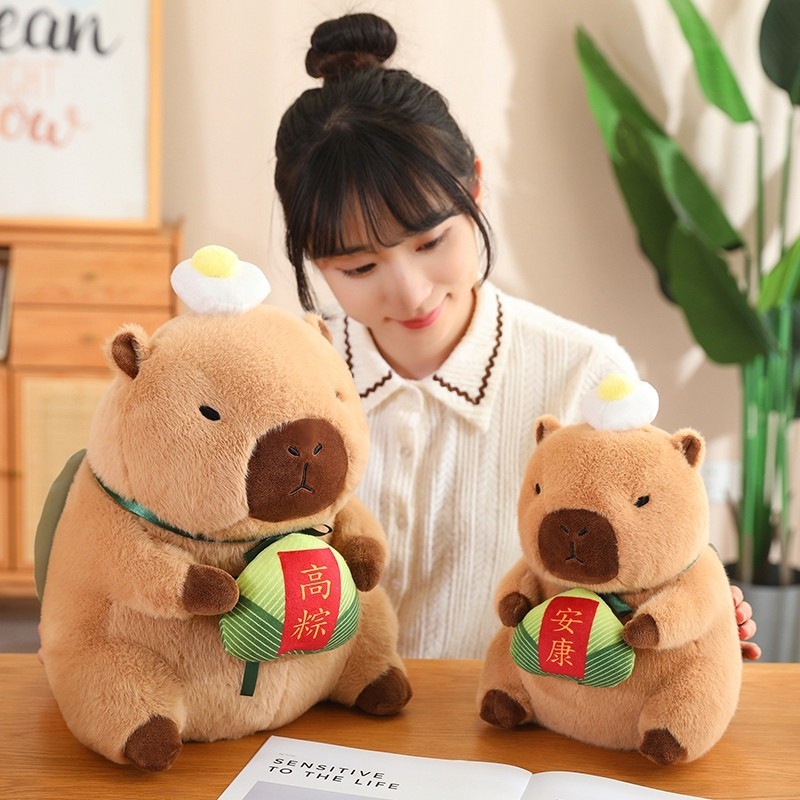 Capybara Đồ chơi sang trọng Trà sữa trái cây Búp bê Capybara Đồ chơi động vật sang trọng 2 trong 1 dễ thương Búp bê gấu bông làm quà tặng sinh nhật cho trẻ em, Trang trí phòng ngủ tại nhà