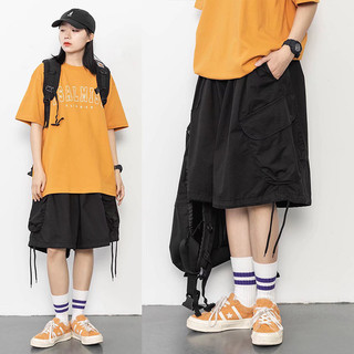 Quần short nam ESEA thời trang Nhật Bản retro hợp thời trang quần short chở hàng phong cách trung lập