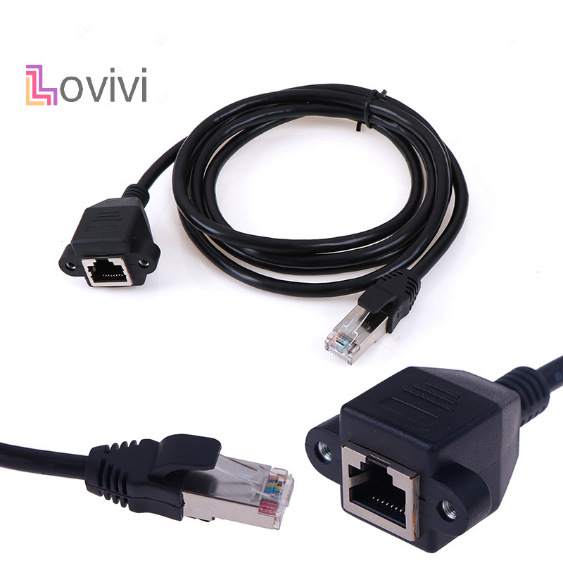 1 Cáp Nối Dài Dây Mạng LAN RJ45 Đầu Cắm Sang Ổ Cắm Chuyên Dụng | Shopee ...